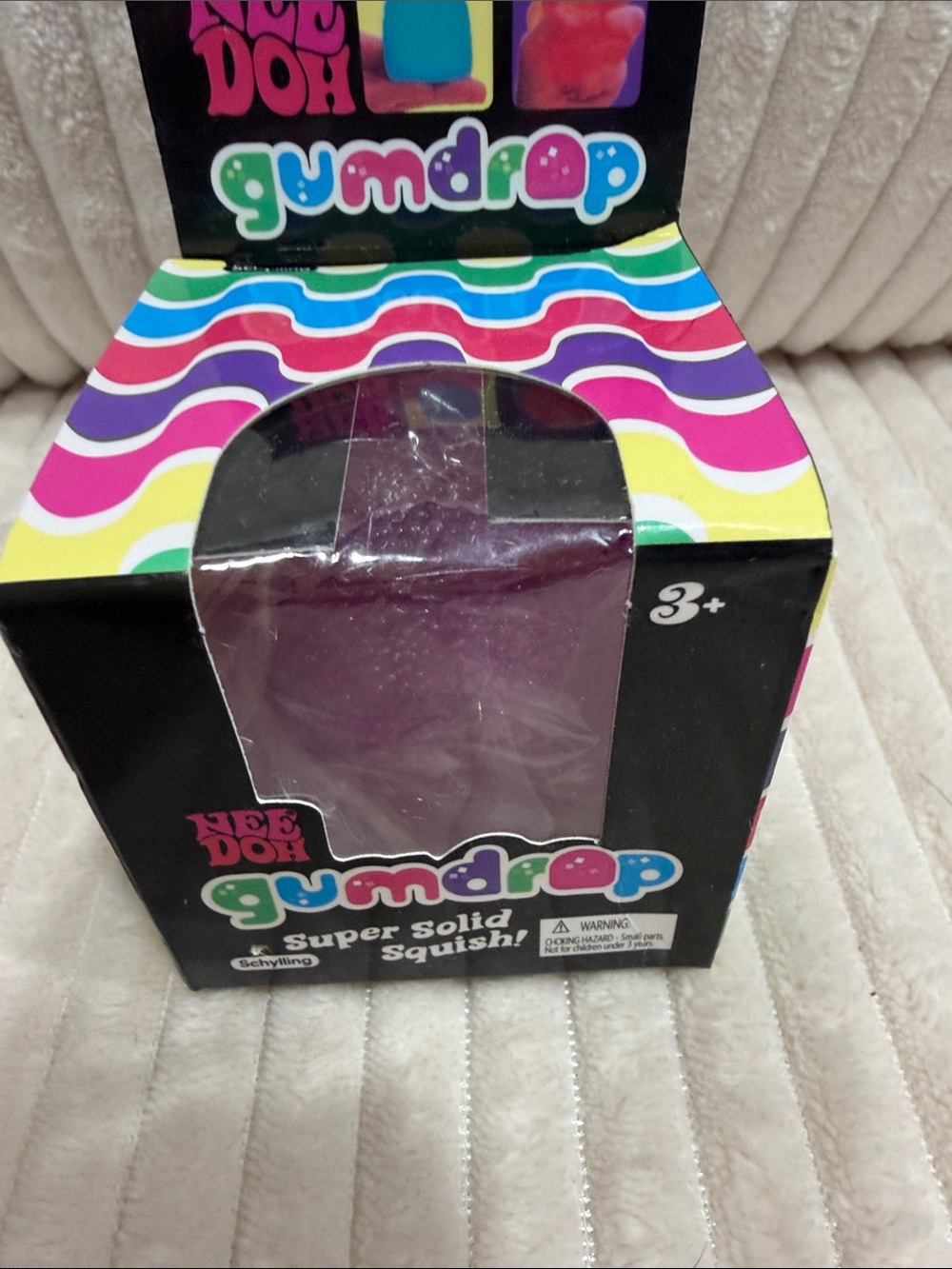 NeeDoh Gumdrop Super Solid Squish! - Rare Purple. New in package.